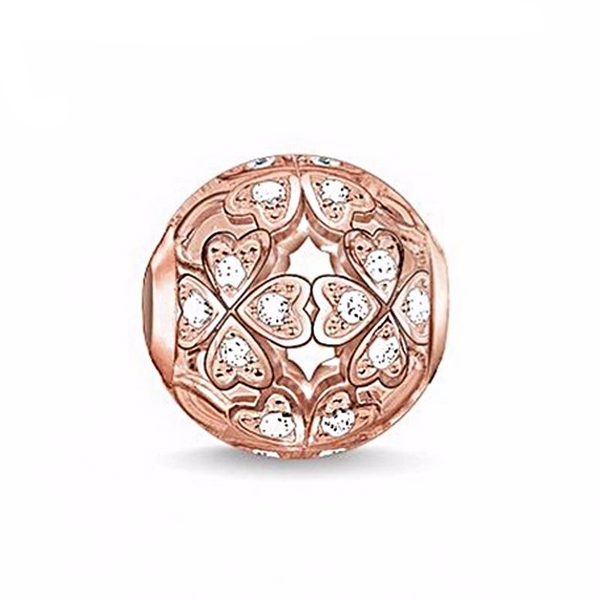 Rose Gold Crystal Beads