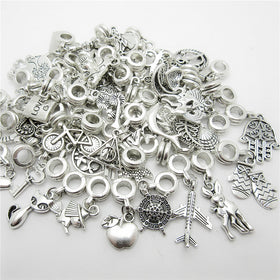 Silvery Loose Beads